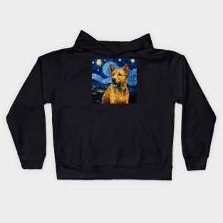 Chinook painted in Van Gogh style Kids Hoodie